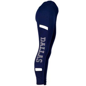 Dallas Rhinestud Blue & White Spandex Legging.  Great For Game Day!!!